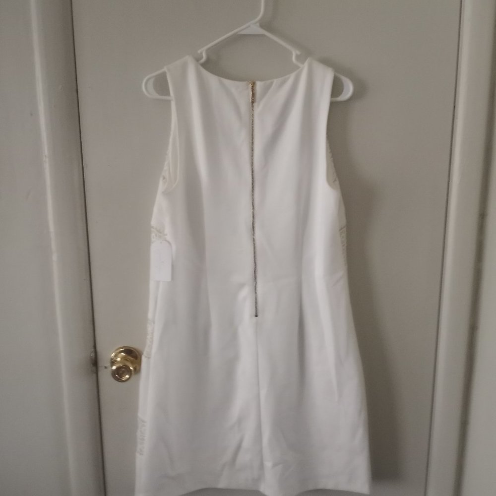 NWT Jessica Simpson White Sleeveless Dress - Picture 3 of 11
